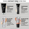Black tube of Instant FIRMx Temporary Face Tightener with silver base, 100 ml / 3.4 fl oz.