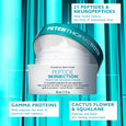 Peter Thomas Roth Peptide Skinjection Moisture Infusion Cream jar with teal lid, 50 ml size.