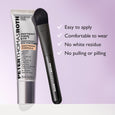 Peterborough Clinical Skin Care Instant Firmx eye tightener tube with black applicator brush on lavender background.