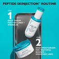 Clear bottle with turquoise cap and label containing white serum liquid, 30 ml size.