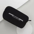Black travel pouch with "Peter Thomas Roth Clinical Skin Care" text and top zipper.