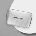 Silver Travel Bag|9" W x 6" H x 3.5" D