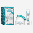 Peter Thomas Roth Peptide Skinjection 2-piece kit containing face cream and eye contour cream in white and turquoise packagin