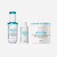 Three Peter Thomas Roth Peptide Skinjection products: amplified wrinkle-fix serum, refill pod, and exfoliating peel pads cont